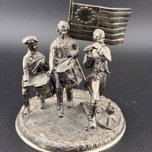 Hudson Pewter The Spirit Of 1776 Bicentennial Commemorative Figurine made in USA